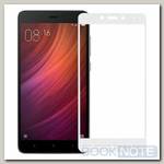 Защитное стекло для Xiaomi Redmi Note 4 (MediaTek) П/П белое