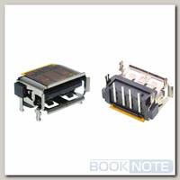Разъем USB 2.0 / на плате / 10 x10mm / обратный / юбка / Lenovo G550