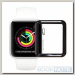 Защитное стекло для Apple Watch 42mm, Apple Watch 1 42mm, Apple Watch 2 42mm, Apple Watch 3 42mm полное покрытие (полноэкранное) черное