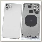 Задняя крышка + рамка для Apple iPhone 11 Pro Max / серебристый корпус в сборе