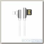 Кабель Lightning - USB-A 2.0 / 1,2m / 2,4A / HOCO U42 Exquisite Steel белый