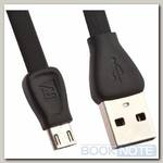 Кабель Micro USB - USB-A 2.0 / 1m / 2A / Remax RC-028m черный