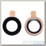Стекло камеры для Apple iPhone 7 черный без рамки D7,18