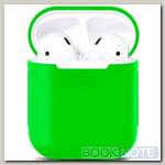 Чехол для Apple AirPods (A1523, A1722) Silicone Case зелёный