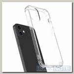 Силиконовый чехол для Apple iPhone 12 противоударный, прозрачный с усиленными углами