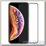 Защитное стекло для Apple iPhone Xs Max П/П черное